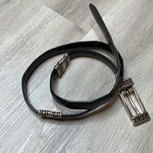 Reversable Leather Belt Brown Black M/L 32